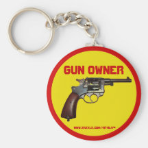 Cool gun owner keychain