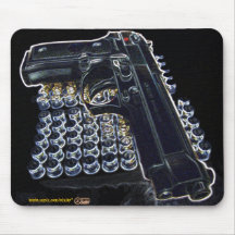 Cool gun photo mousepad