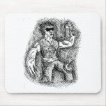 Cool Guy Sketch Mouse Pad