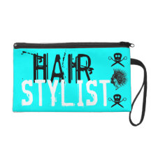 Cool Hair Stylist Scissor Holder Wristlet Clutches