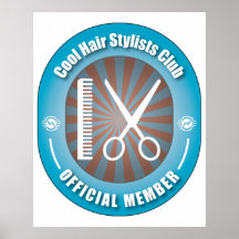 Cool Hair Stylists Club Poster