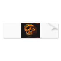 Cool Halloween Death Pumpkin Bumper Sticker