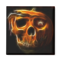 Cool Halloween Death Pumpkin Fridge Magnets