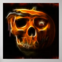 Cool Halloween Death Pumpkin Poster