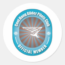 Cool Hang Glider Pilots Club Sticker