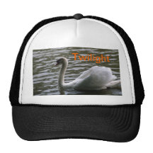 Cool Hat with a beautiful picture of a swan