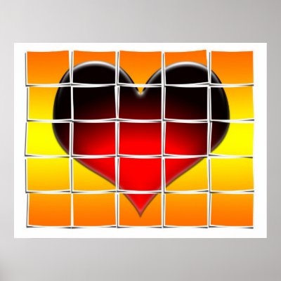 Cool Heart Made With Photos Print by JohnDavidHenkel