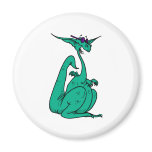 Cool Hippy Dragon Fridge Magnets