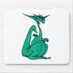 Cool Hippy Dragon Mouse Pad