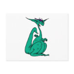 Cool Hippy Dragon Post Card