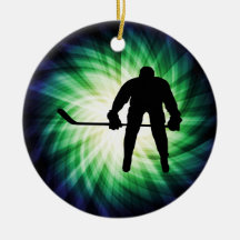 Cool Hockey Player Ornament