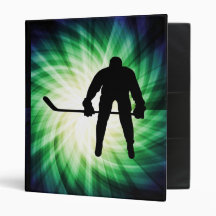 Cool Hockey Player Vinyl Binder