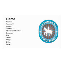 Cool Horse Riders Club Business Card Template