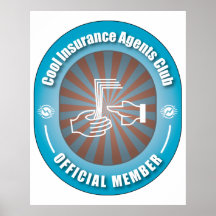 Cool Insurance Agents Club Posters