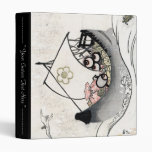 Cool japanese vintage ukiyo-e myth legend boat art binder