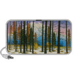 Cool japanese winter snow forest Mt Fuji mountain Laptop Speakers