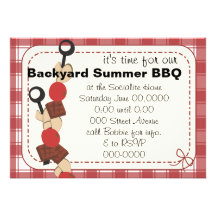 Cool Kabob Personalized Invites