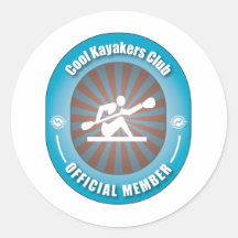 Cool Kayakers Club Stickers