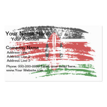 Cool Kenyan flag design Business Card Template