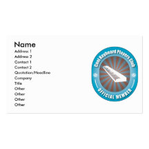 Cool Keyboard Players Club Business Card Templates
