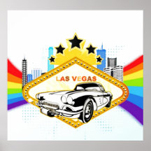 Cool Las Vegas vector Poster