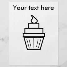 Cool layered cupcake personalized flyer