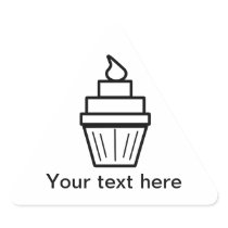 Cool layered cupcake sticker