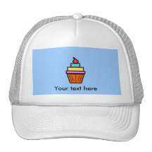 Cool layered cupcake with cherry hat