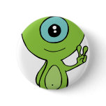 Cool Little Alien Button