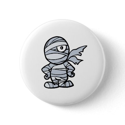 cool little mummy buttons by halloweenie