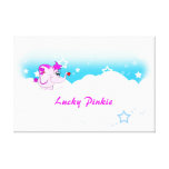 Cool Lucky Pinkie Thank You Canvas Print
