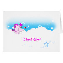 Cool Lucky Pinkie Thank You Note Card