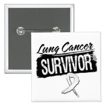 Cool Lung Cancer Survivor Button