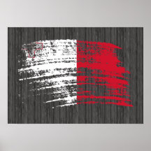 Cool Maltese flag design Print