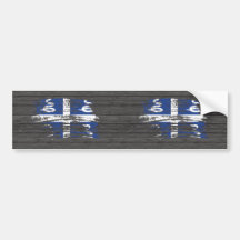 Cool Martinique flag design Bumper Sticker