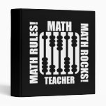 cool math teacher vinyl binder