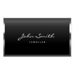 Cool Metal Border Jewellery Business Card