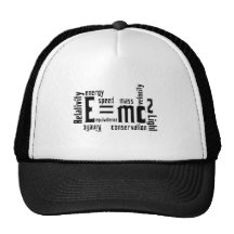 Cool Metallic Science Mass Equivalence Trucker Hat