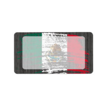 Cool Mexican flag design Personalized Address Labels