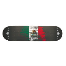 Cool Mexican flag design Skate Boards