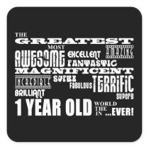 Cool Modern 1st Birthdays : Greatest 1 Year Old Stickers