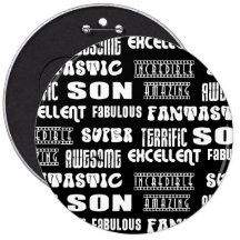 Cool Modern Design 4 Sons  Positive Words Buttons