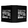 Cool Modern Fun Bosses : Greatest Boss 3 Ring Binder