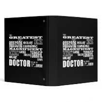 Cool Modern Fun Doctors Greatest Doctor World Ever Vinyl Binders