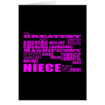 Cool Modern Fun Nieces : Greatest Niece Card