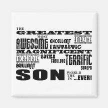 Cool Modern Fun Sons : Greatest Son Magnet
