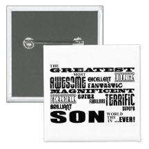 Cool Modern Fun Sons : Greatest Son Pins