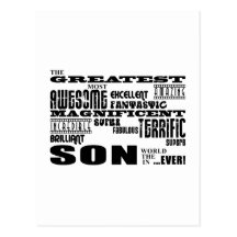 Cool Modern Fun Sons : Greatest Son Postcards