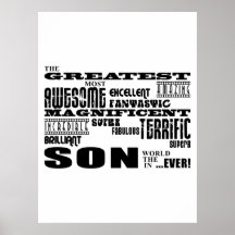 Cool Modern Fun Sons : Greatest Son Posters