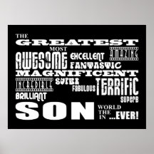 Cool Modern Fun Sons : Greatest Son Posters